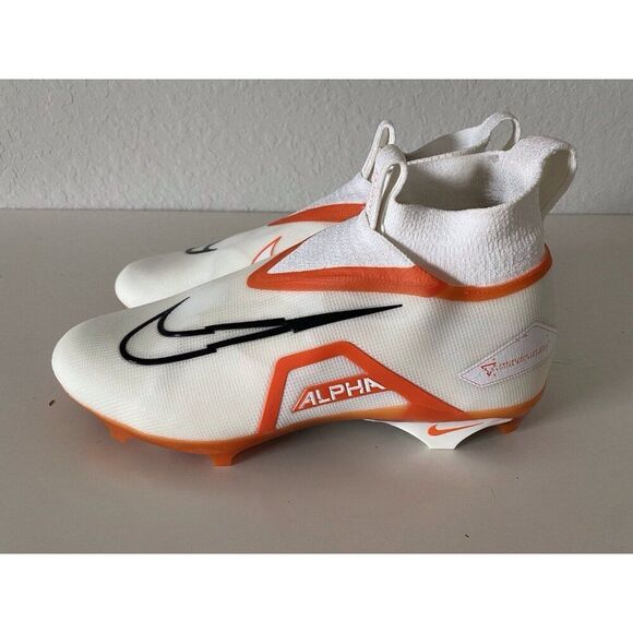 Nike Football Cleats Alpha Menace Elite 3 White Orange  DM1792-104 Men’s Sz 14 - Picture 7 of 11